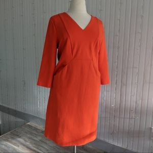 Boden Bronte Ottoman Dress - Firecracker